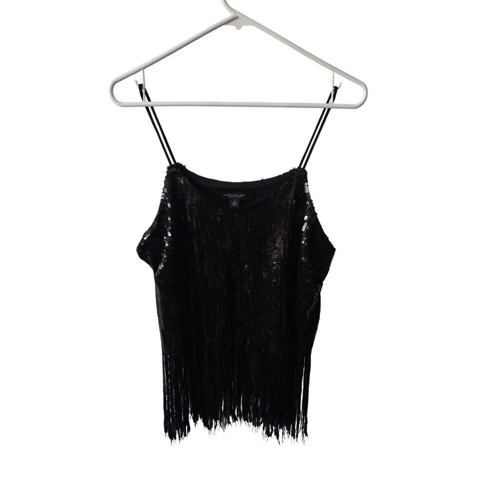 Marc Jacobs Sequined Tank Top with Fringe Women's Size M